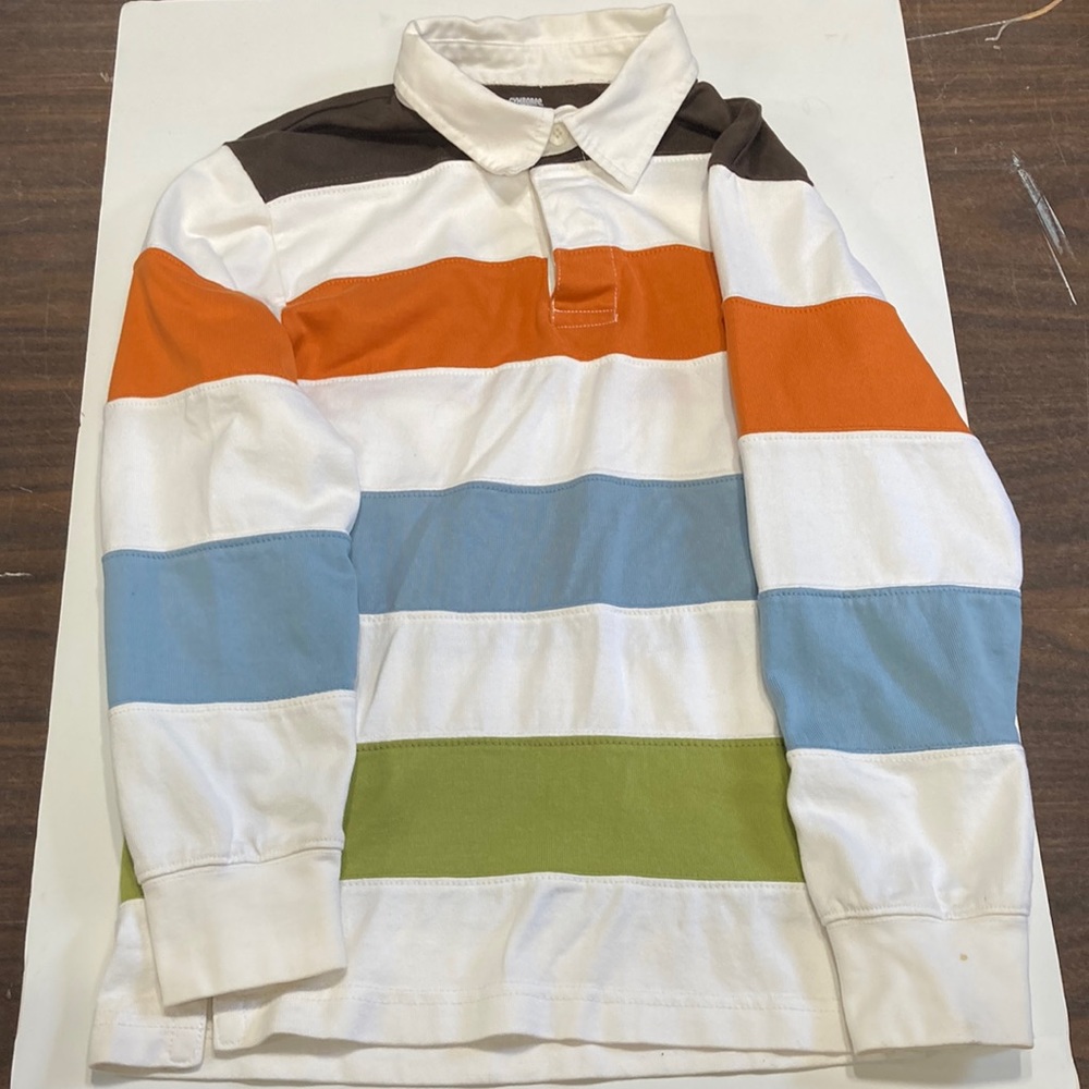 Gymboree Boys Size 10 Long Sleeve Rugby Shirt